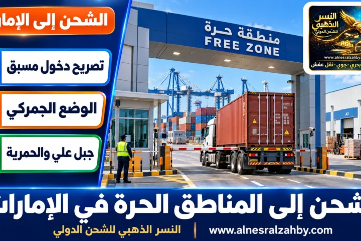 الشحن إلى المناطق الحرة في الإمارات — النسر الذهبي للشحن الدولي