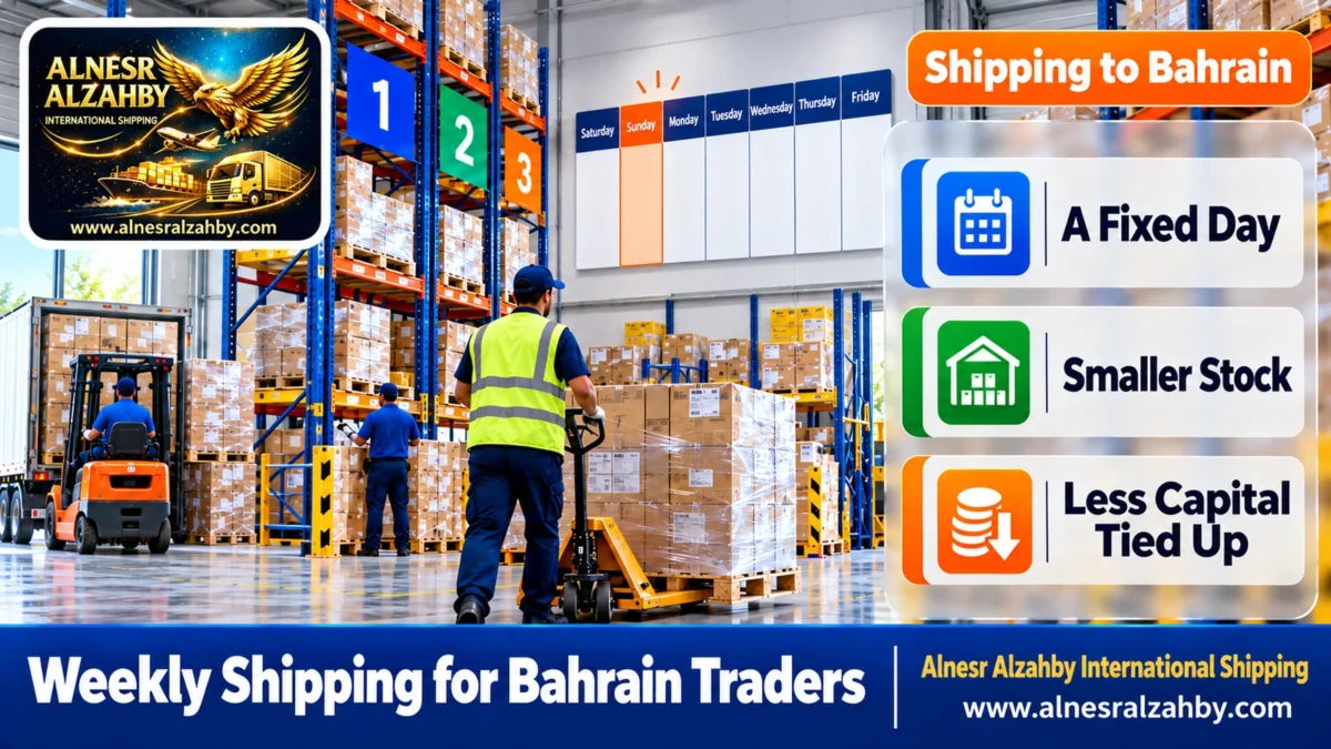 Weekly Shipping for Bahrain Traders — Alnesr Alzahby International Shipping