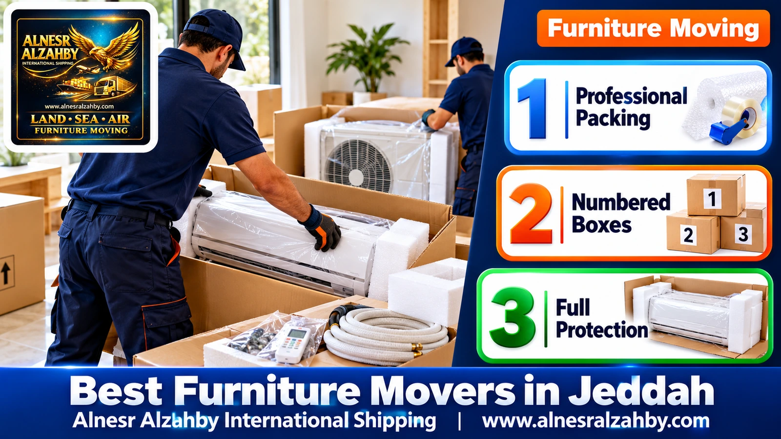 Packing and moving furniture