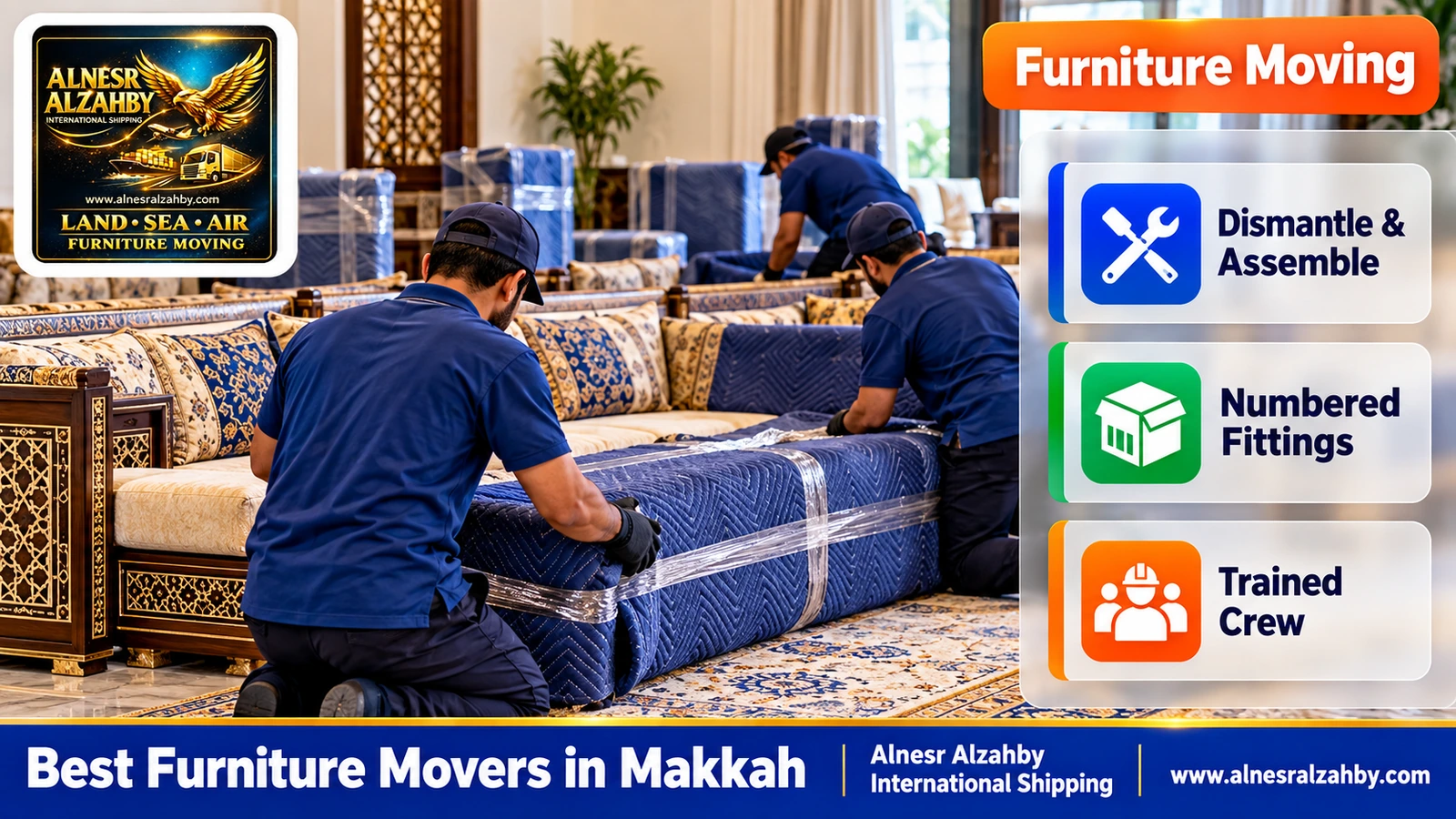 Packing and moving furniture