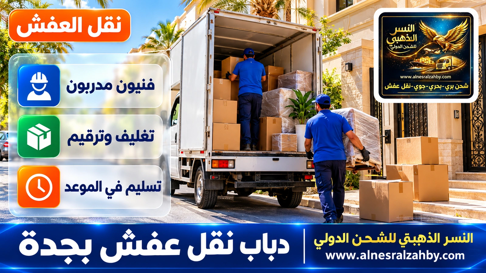 دباب نقل عفش بجدة — النسر الذهبي