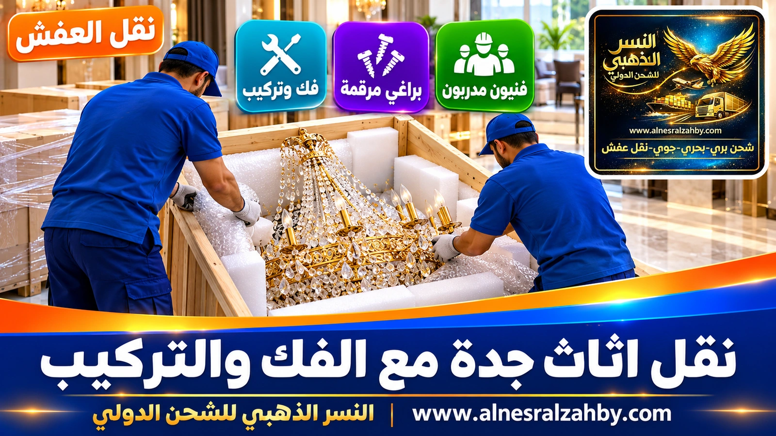 تغليف الأثاث قبل النقل