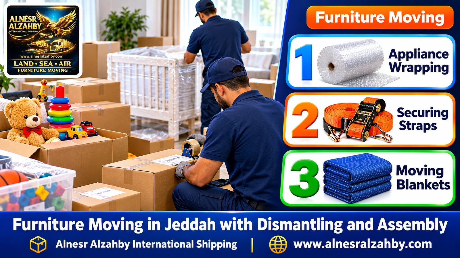 Packing and moving furniture
