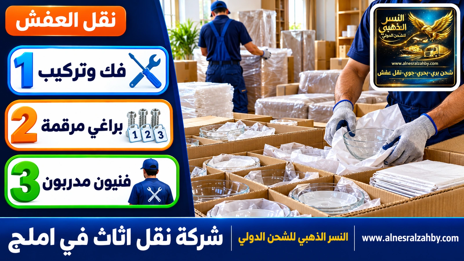 تغليف ونقل العفش