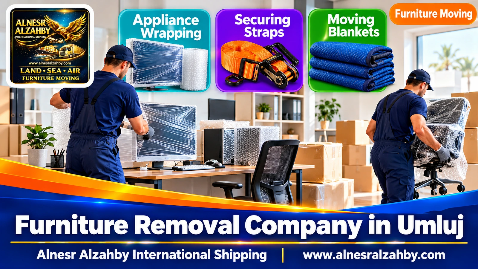 Packing furniture before the move