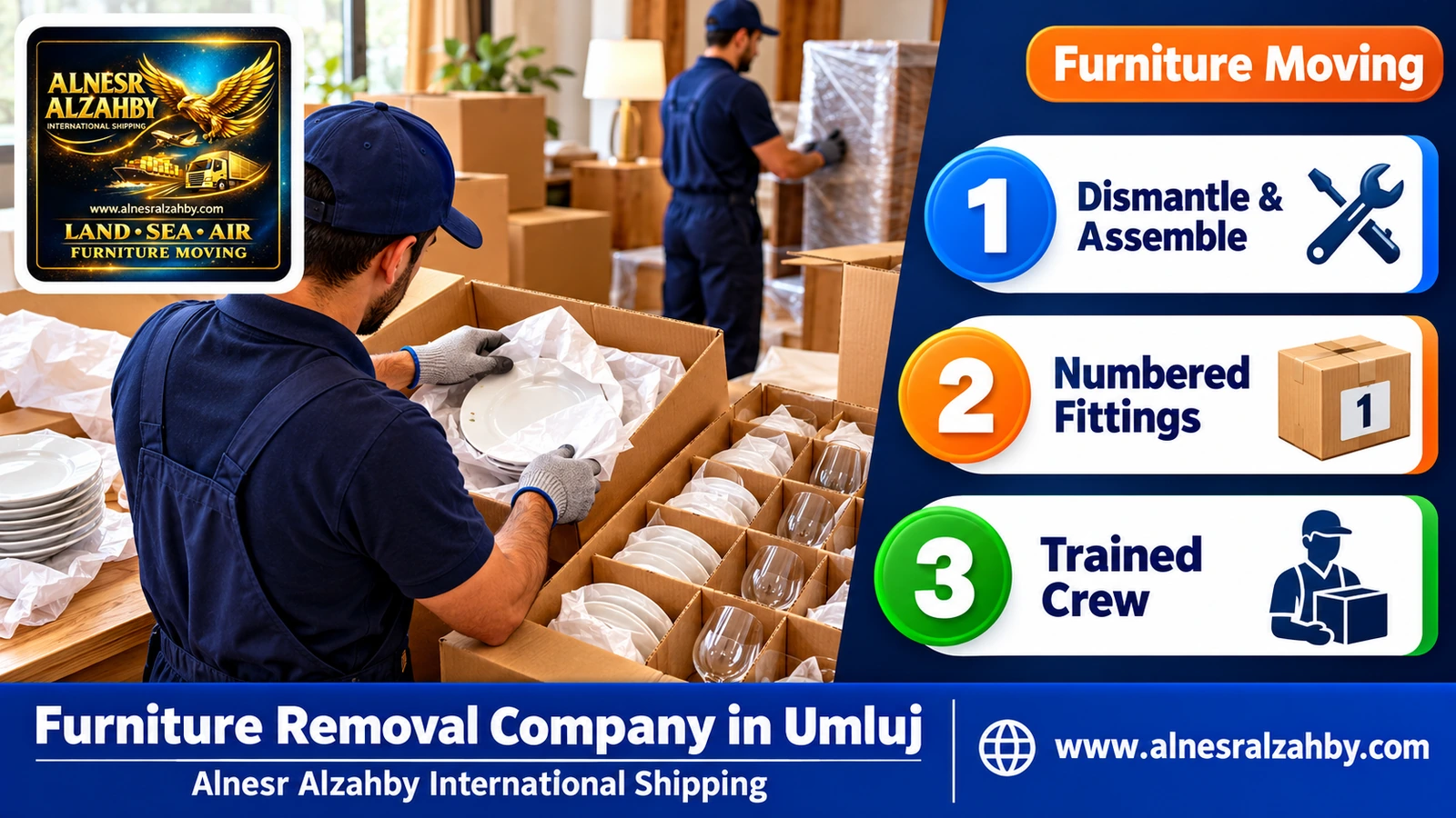 Packing and moving furniture