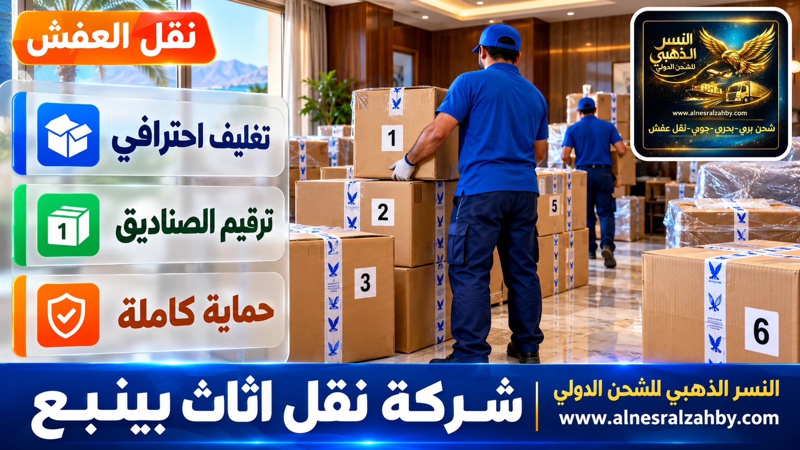 تغليف الأثاث قبل النقل