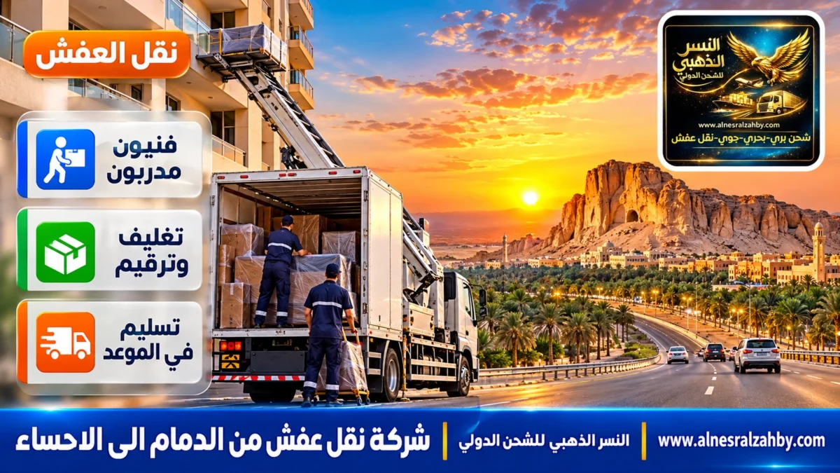 شركة نقل عفش من الدمام الى الاحساء — النسر الذهبي