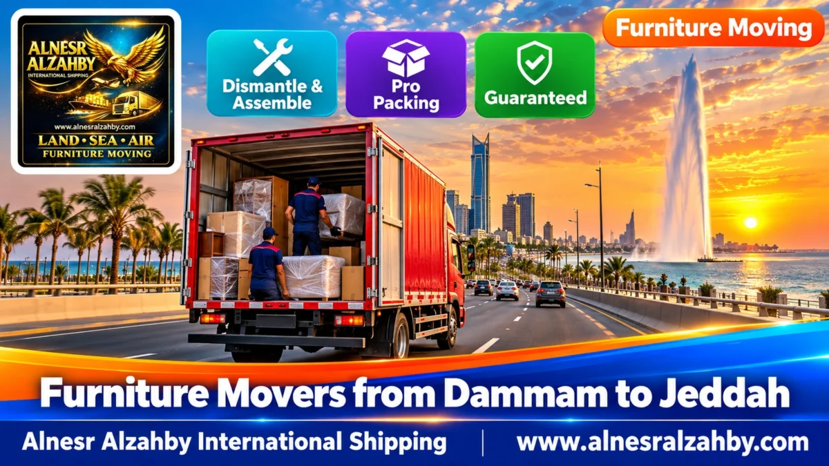 Furniture Movers from Dammam to Jeddah — Alnesr Alzahby
