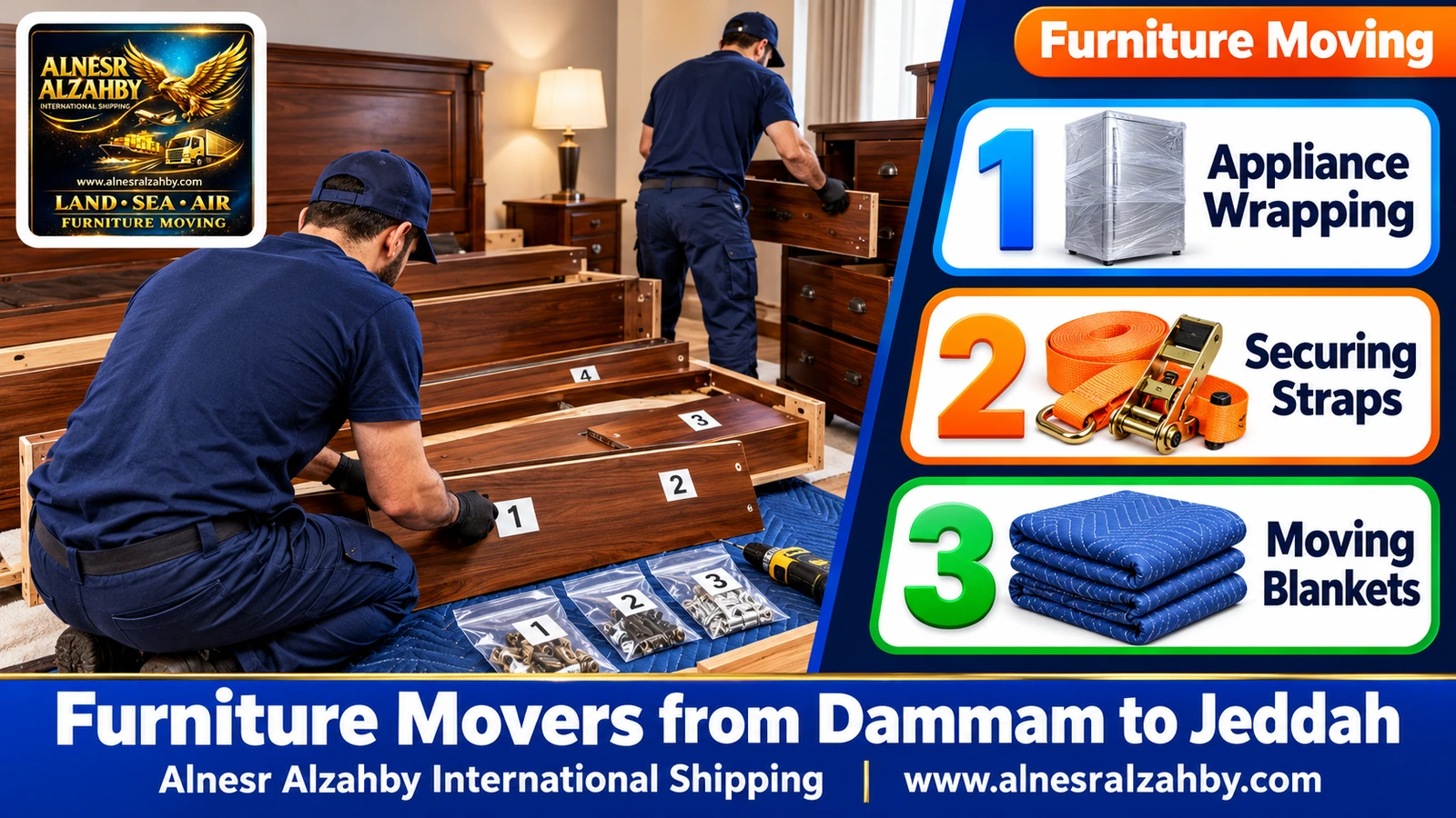 Packing furniture before a long trip