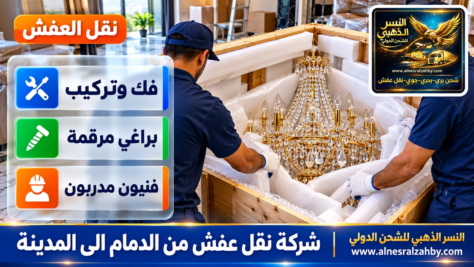تغليف الأثاث قبل النقل
