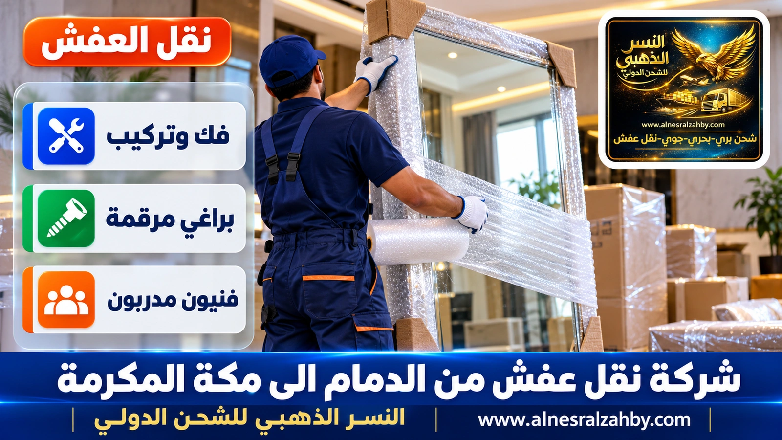 تحميل الأثاث المغلف