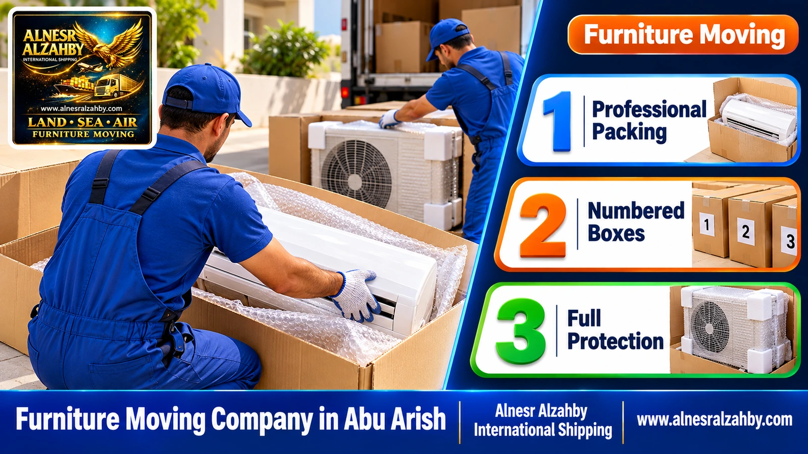 Packing and moving furniture