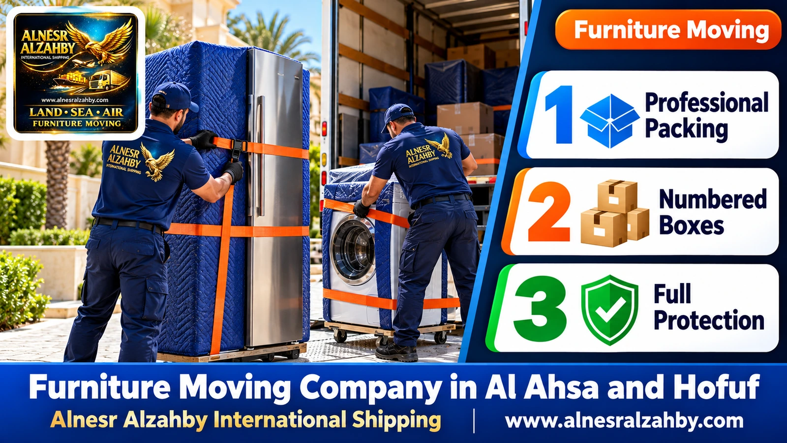Packing and moving furniture