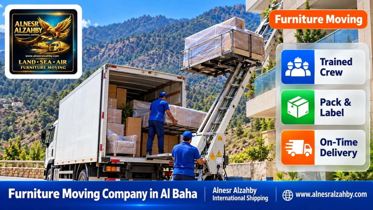 Furniture Moving Company in Al Baha — Alnesr Alzahby