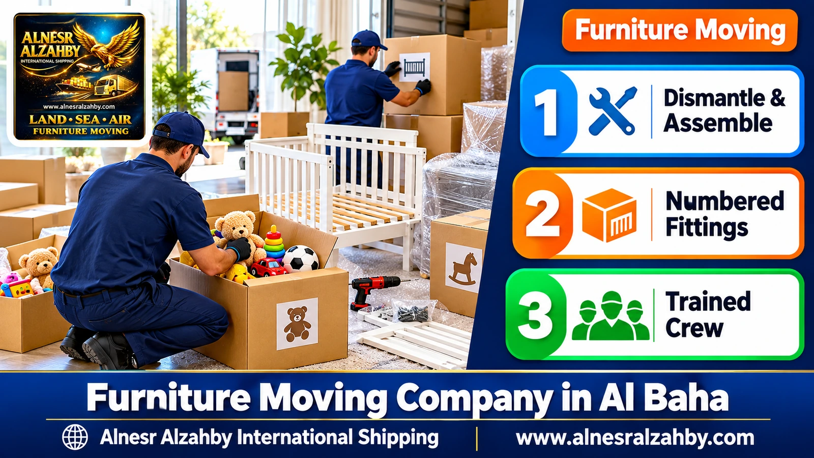 Packing and moving furniture