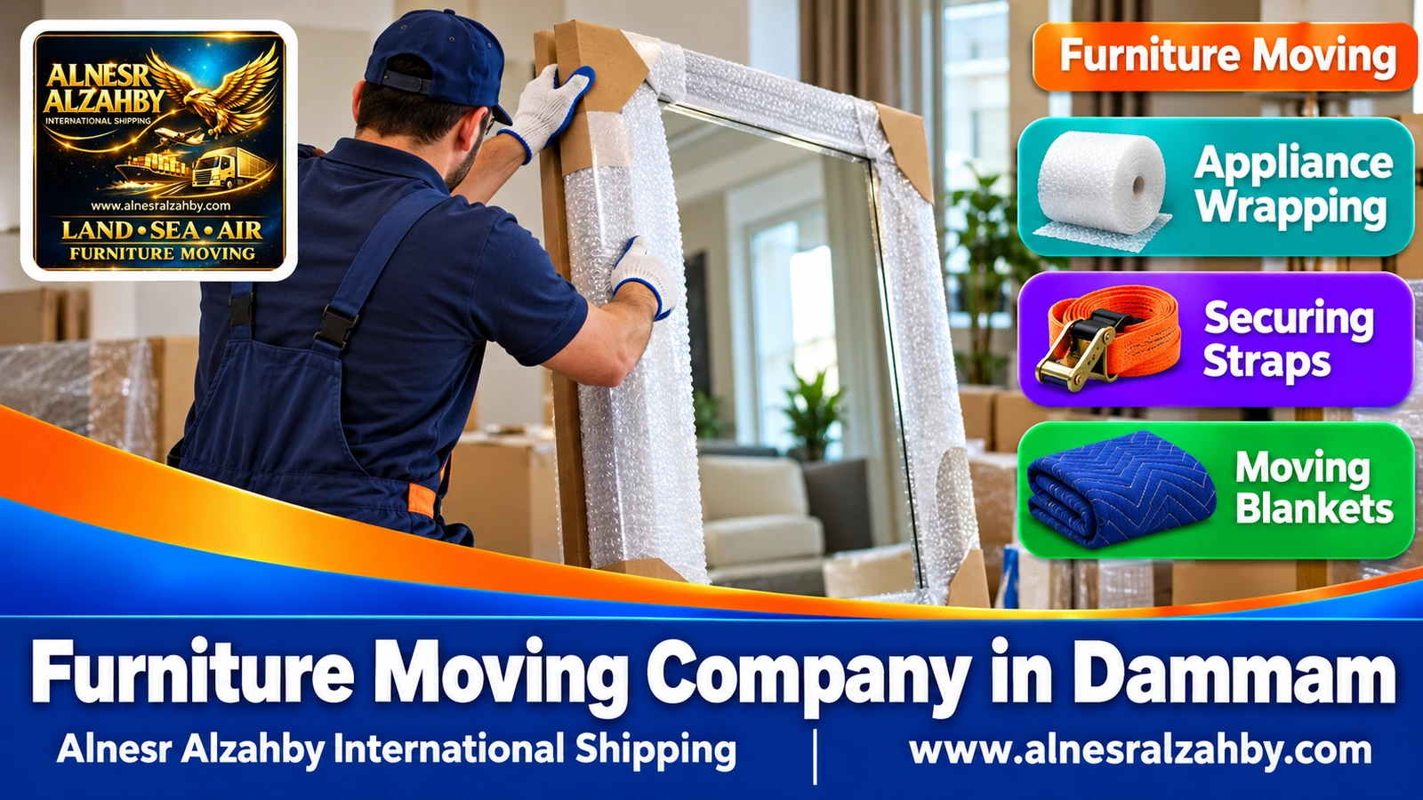 Packing and moving furniture