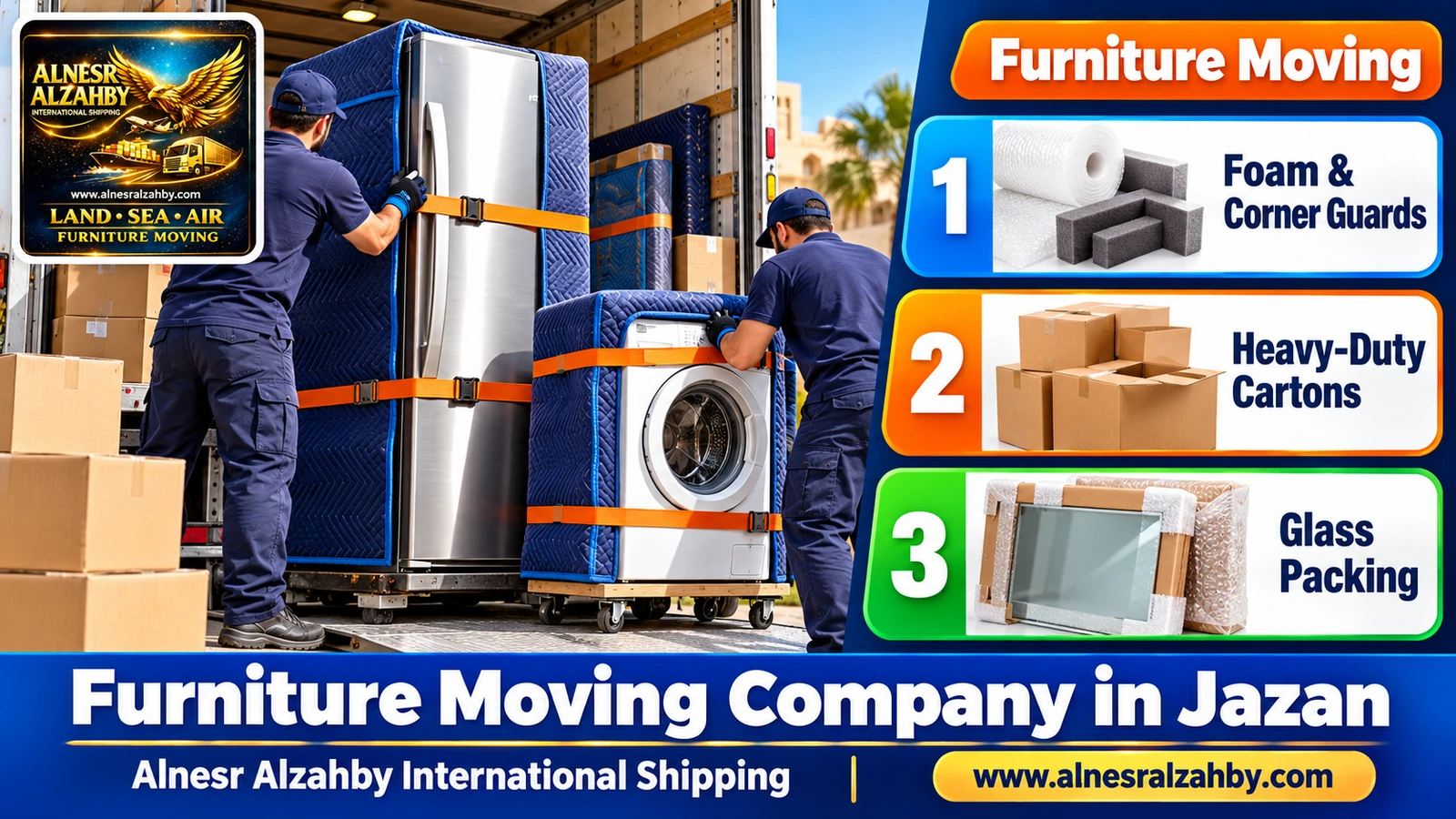 Packing and moving furniture