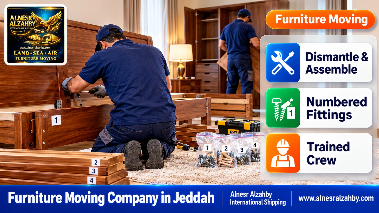 Packing furniture before the move