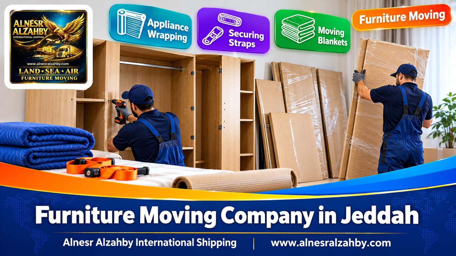 Packing and moving furniture