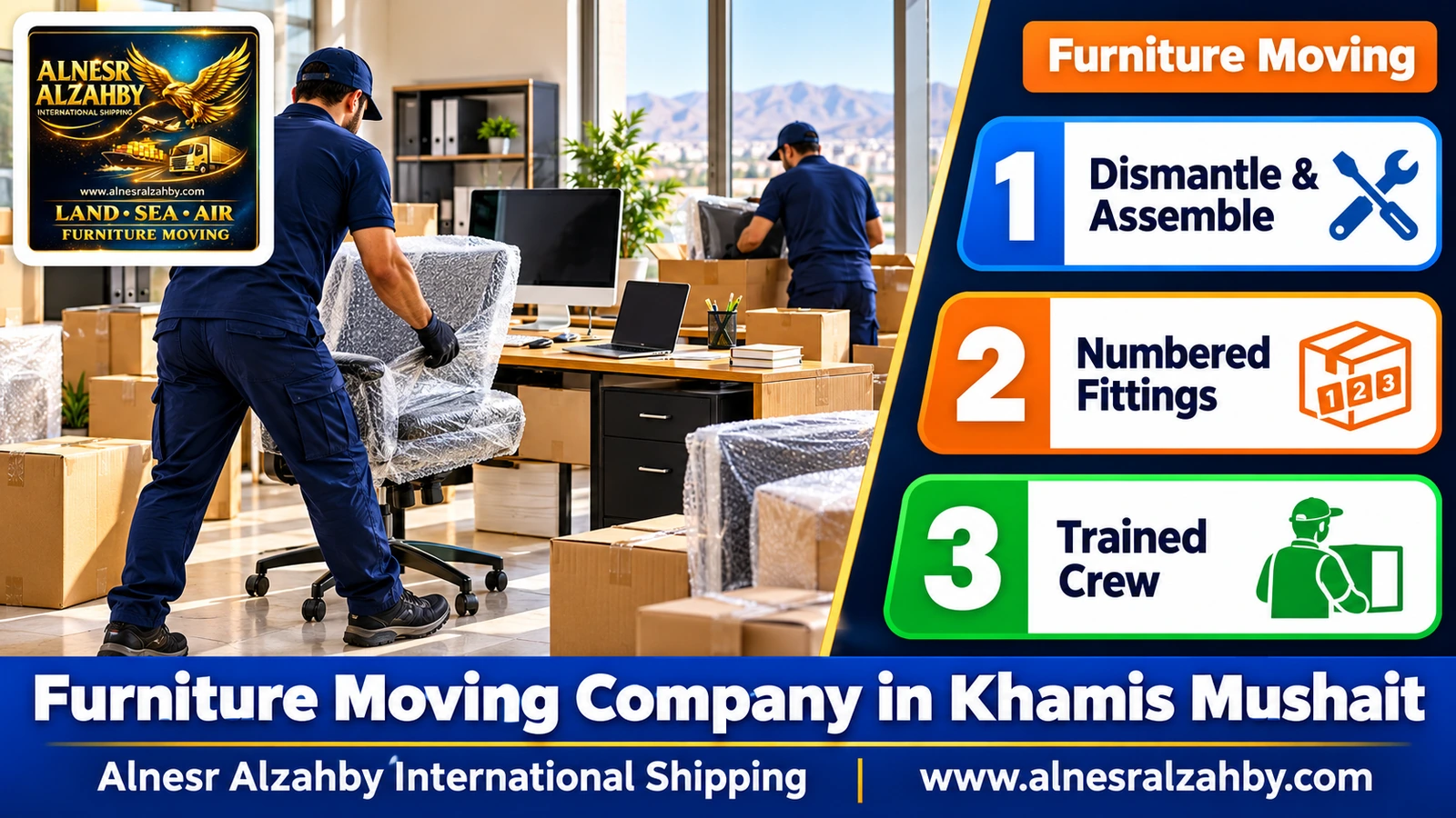 Packing furniture before the move
