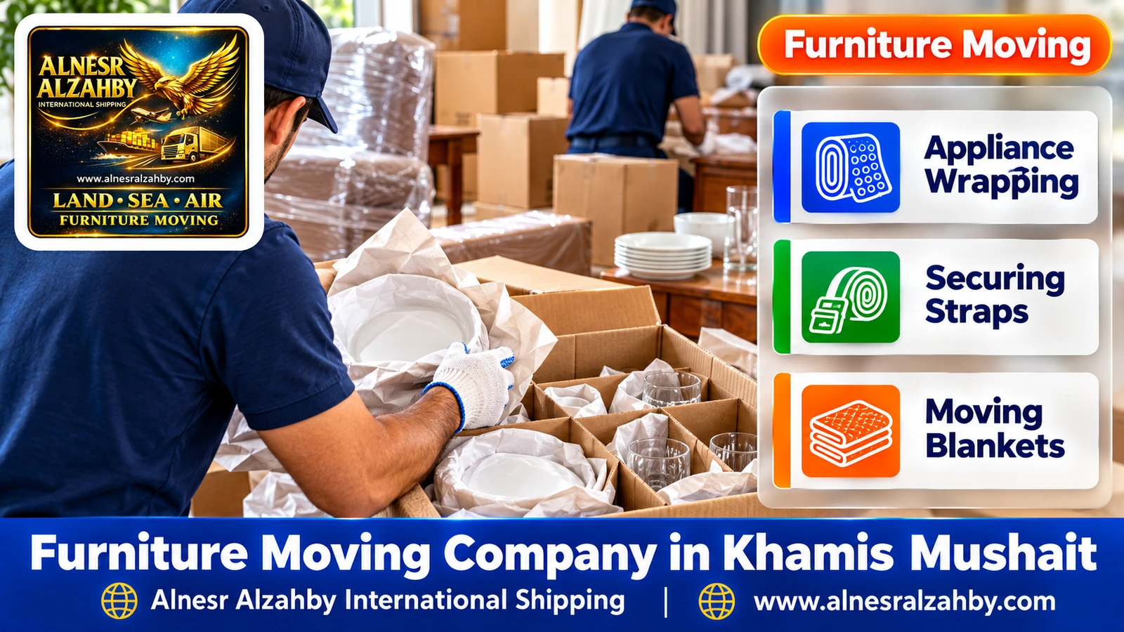 Packing and moving furniture