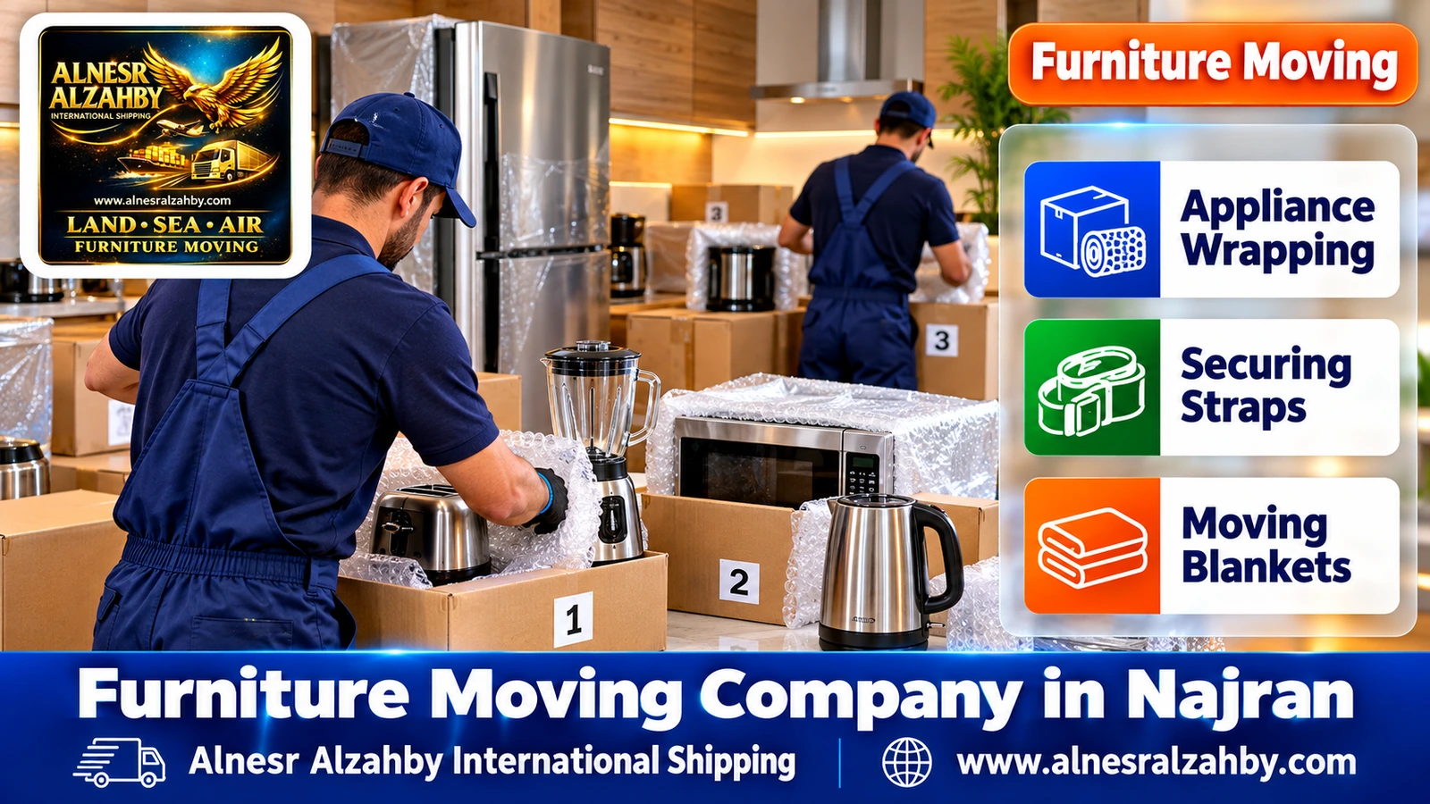 Packing furniture before the move