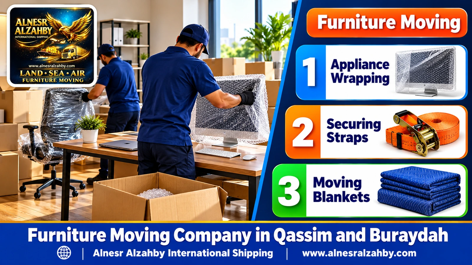 Packing furniture before the move