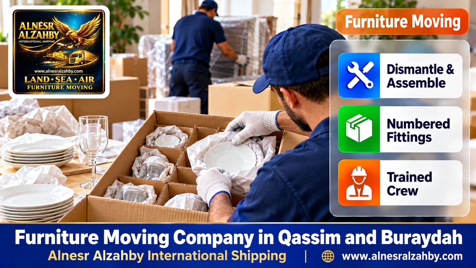 Packing and moving furniture