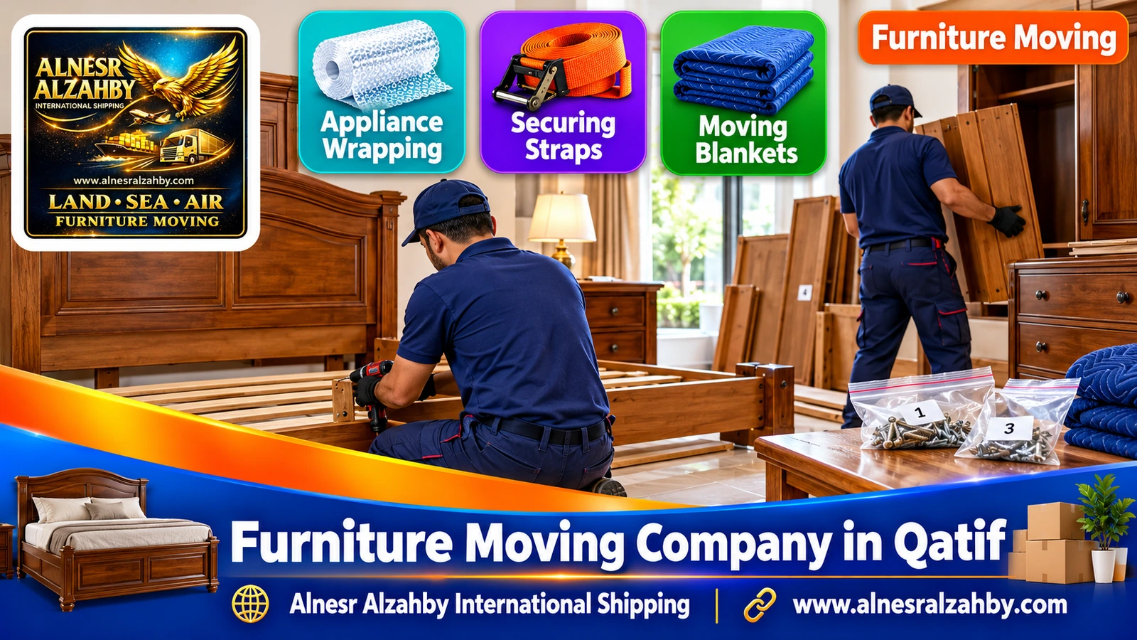 Packing furniture before the move
