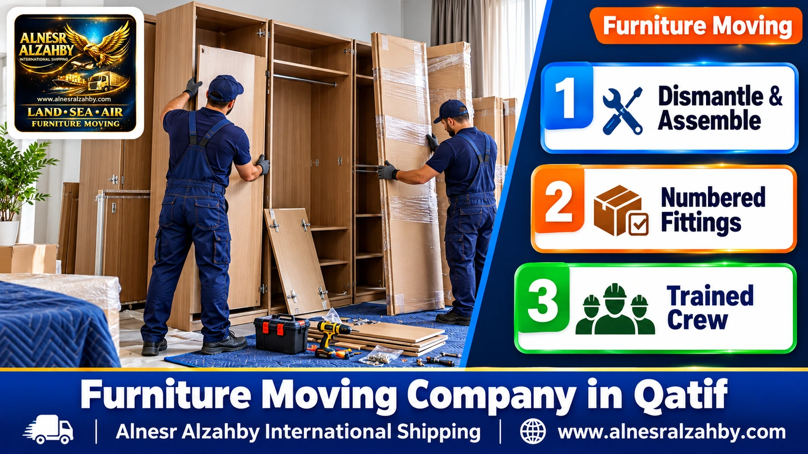 Packing and moving furniture