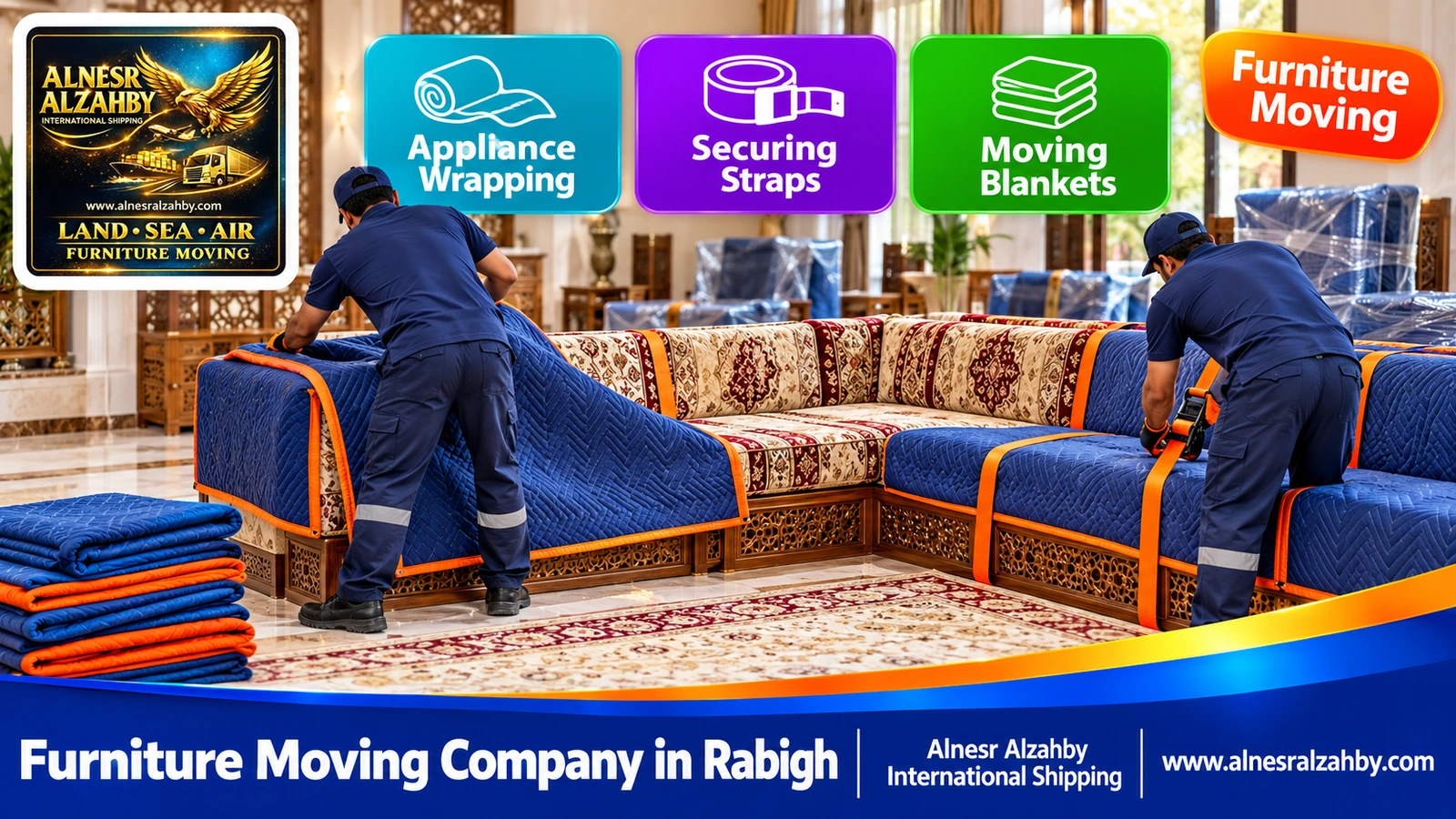 Packing and moving furniture