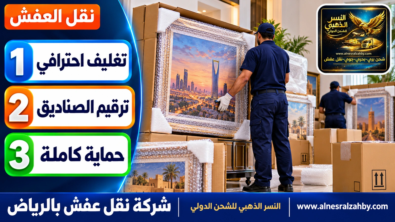 تغليف الأثاث قبل النقل