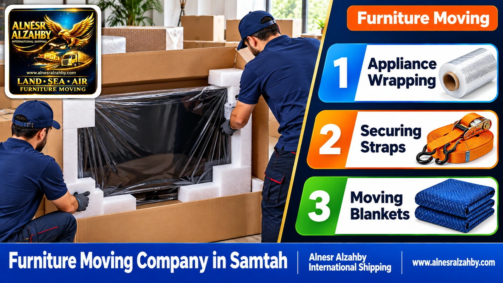 Packing furniture before the move