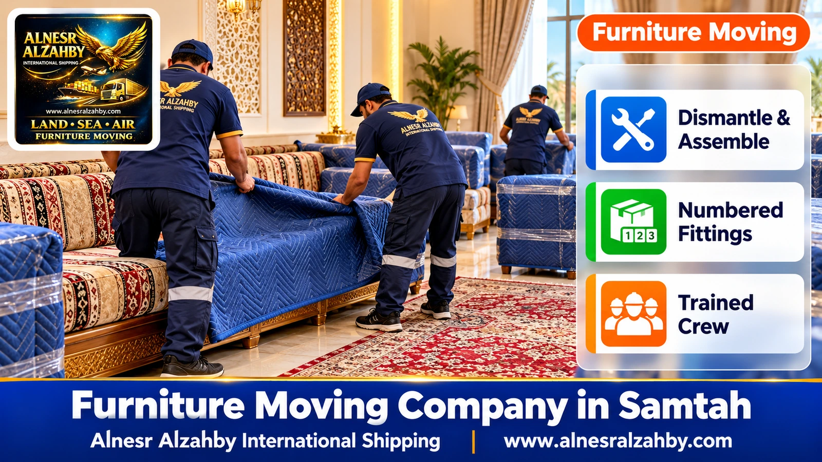 Packing and moving furniture