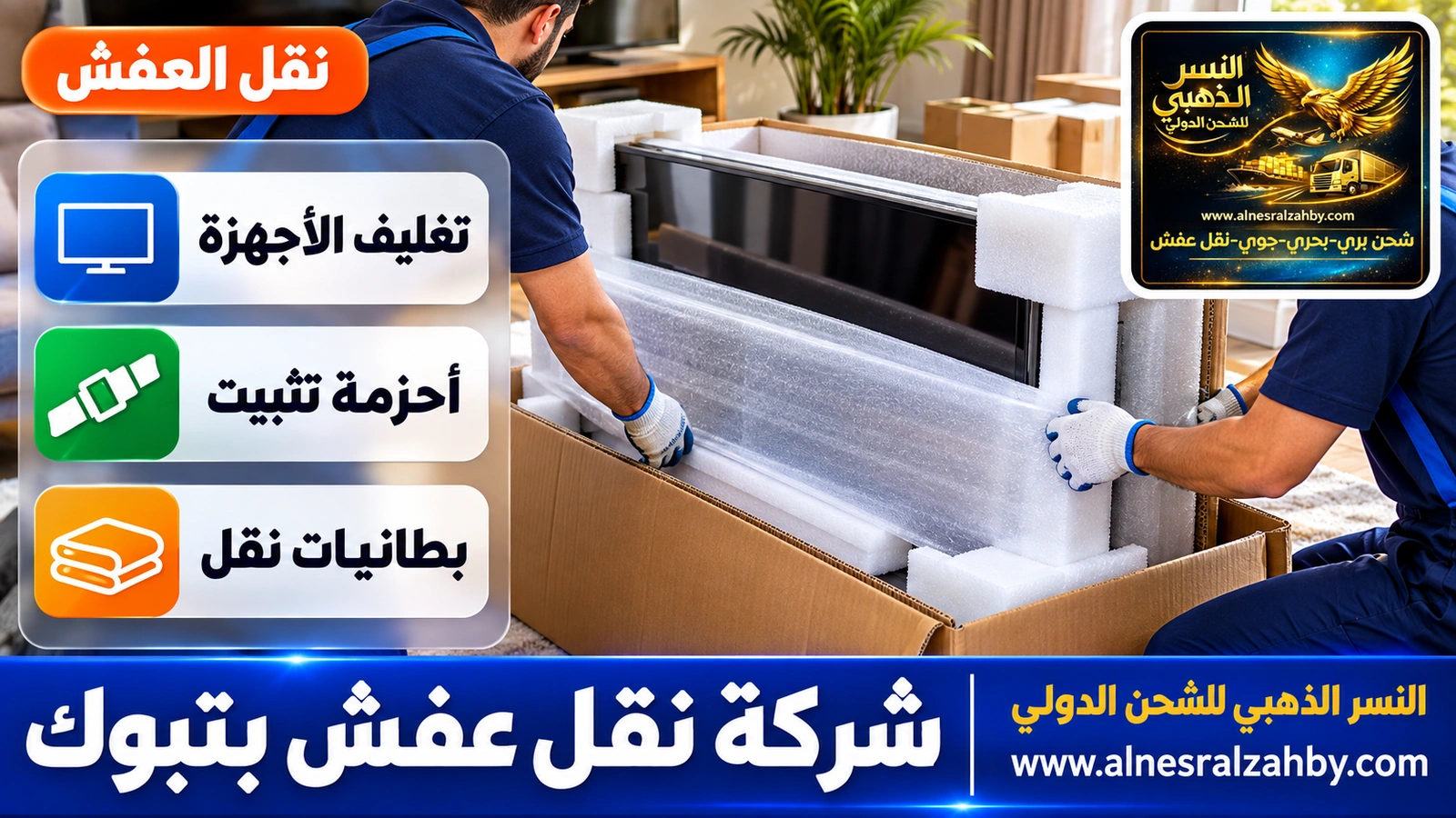تغليف الأثاث قبل النقل