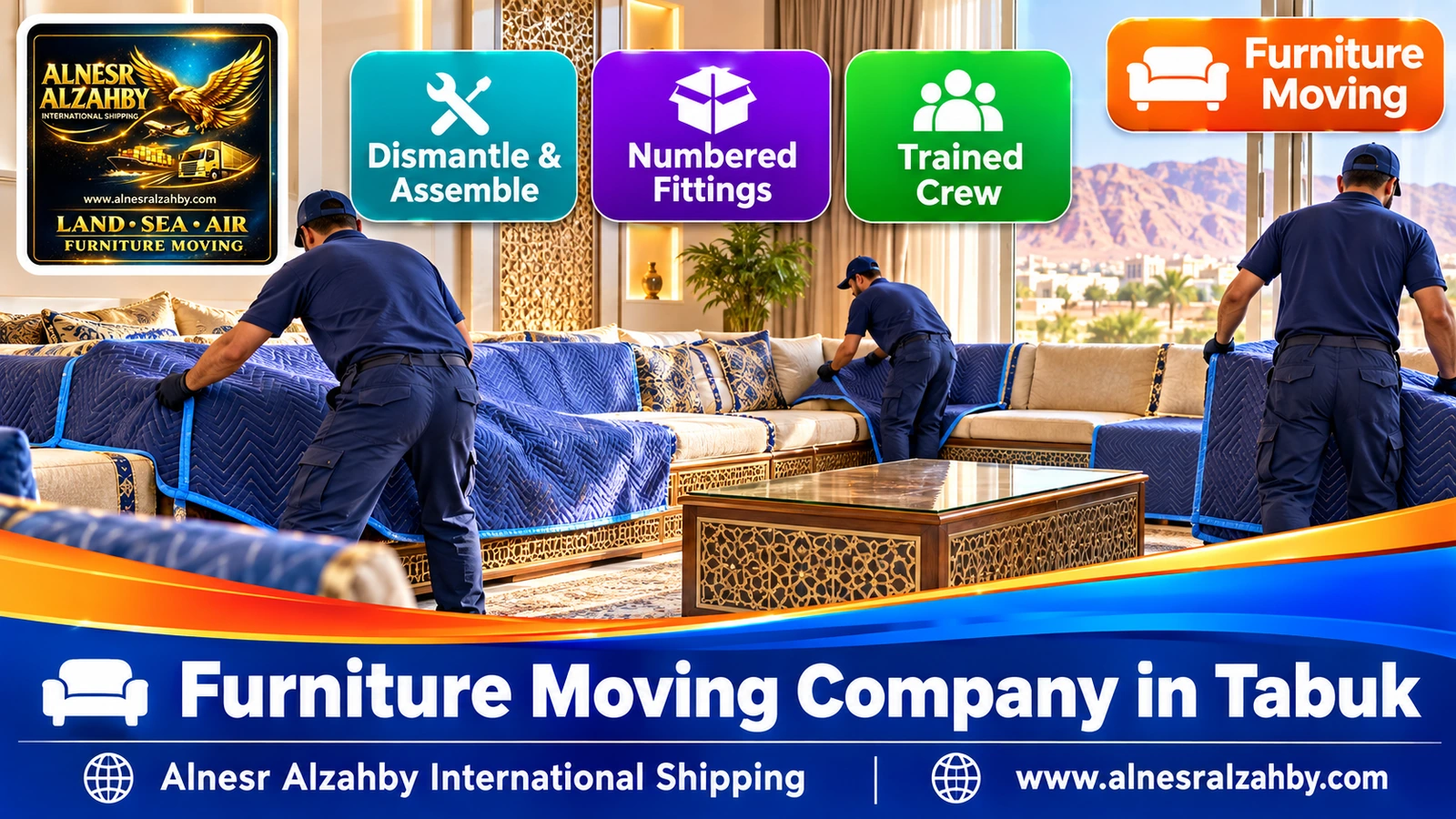 Packing and moving furniture