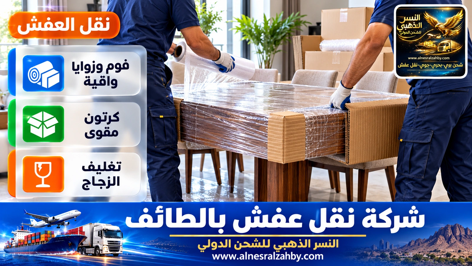 تغليف ونقل العفش