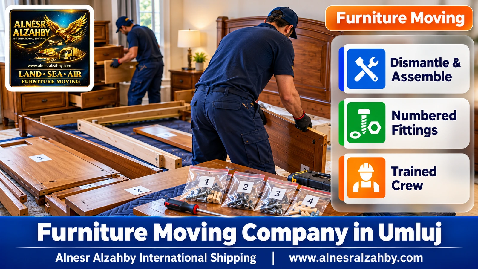 Packing furniture before the move