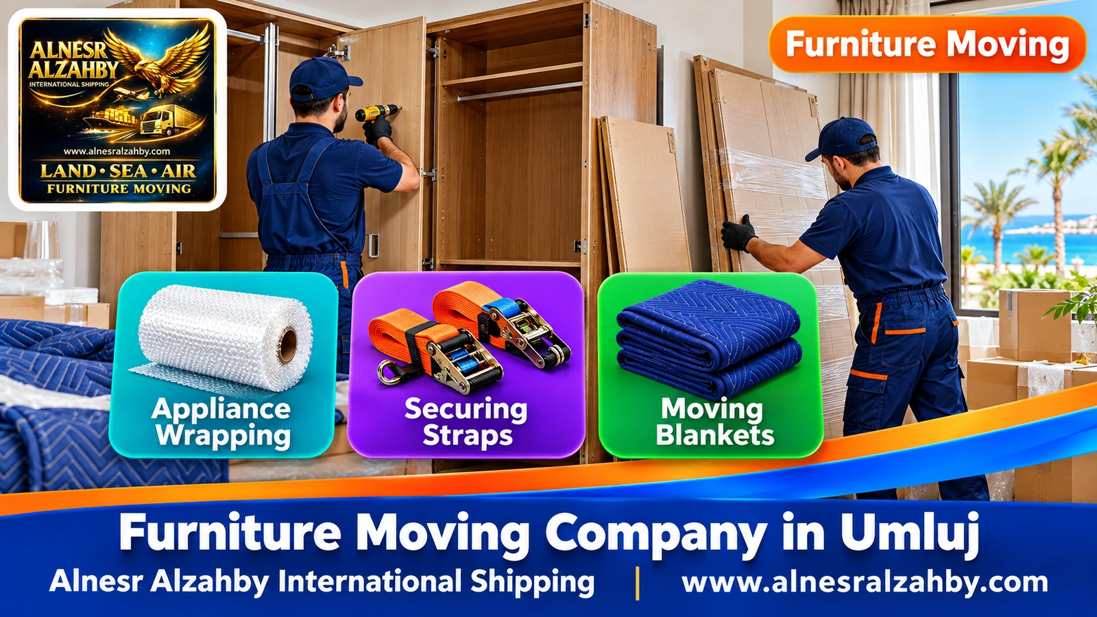 Packing and moving furniture