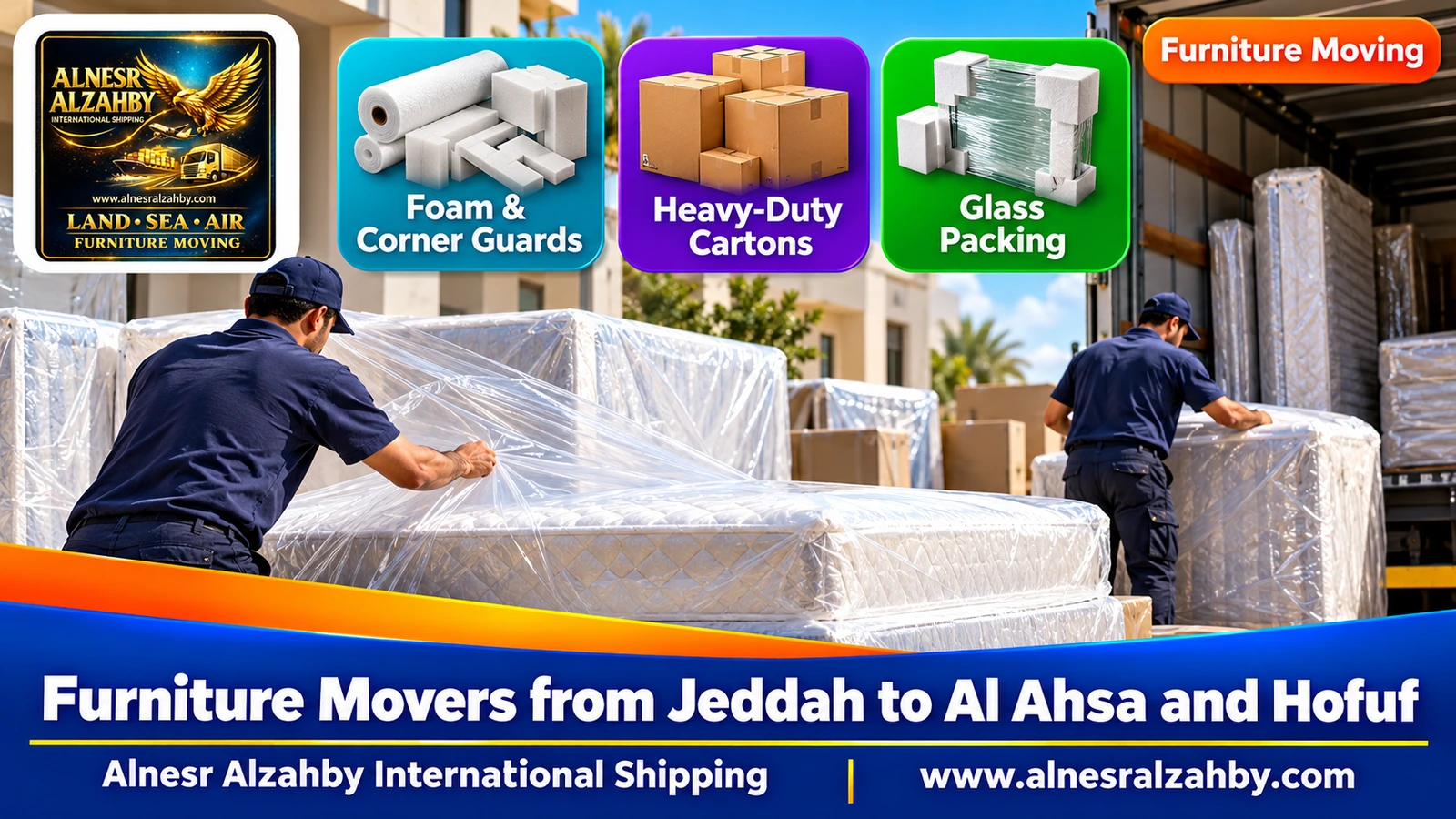 Packing furniture before a long trip