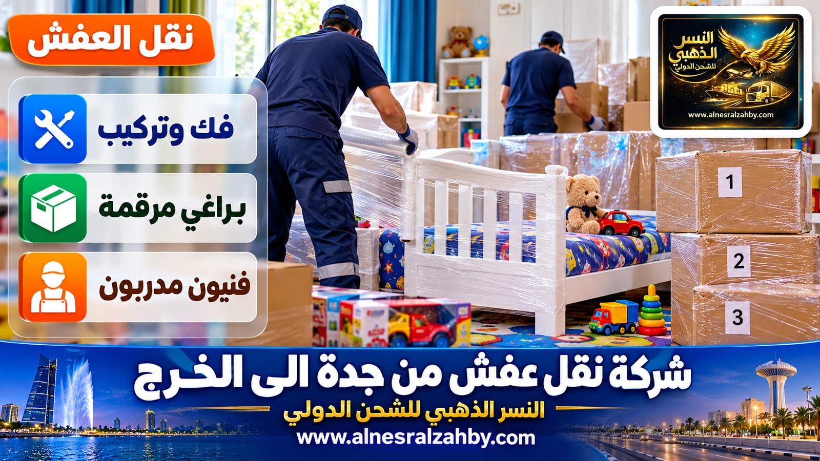 تحميل الأثاث المغلف في الدينا
