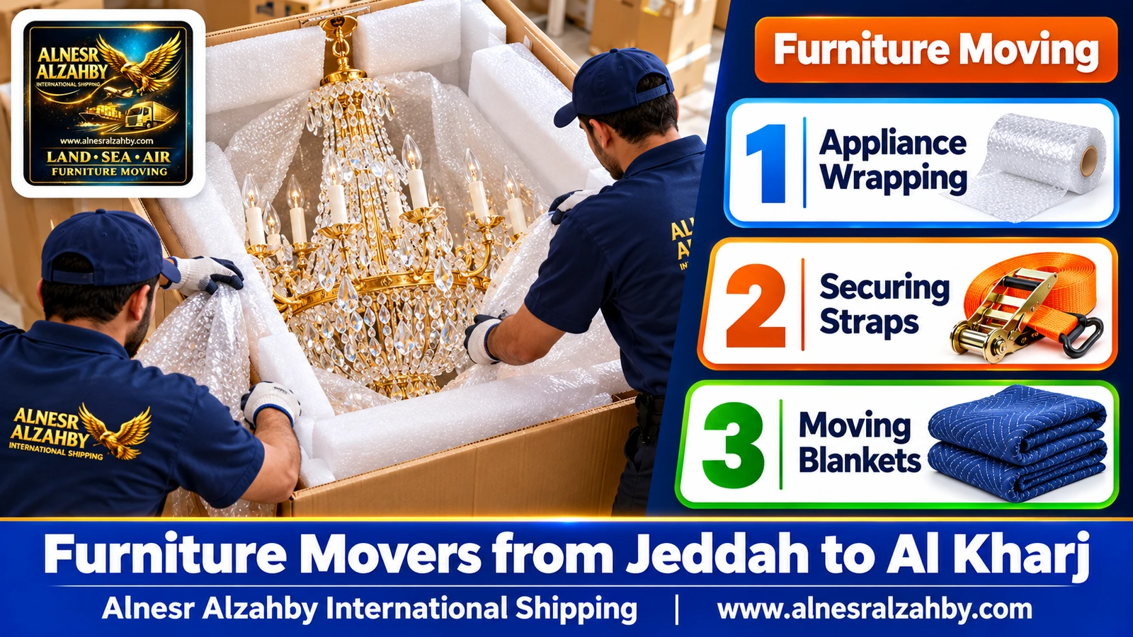 Packing furniture before a long trip