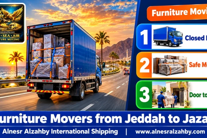 Furniture Movers from Jeddah to Jazan — Alnesr Alzahby