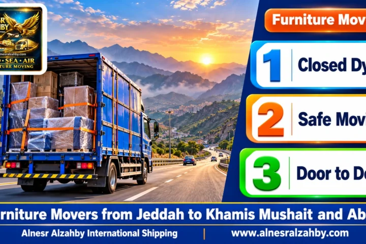 Furniture Movers from Jeddah to Khamis Mushait and Abha — Alnesr Alzahby