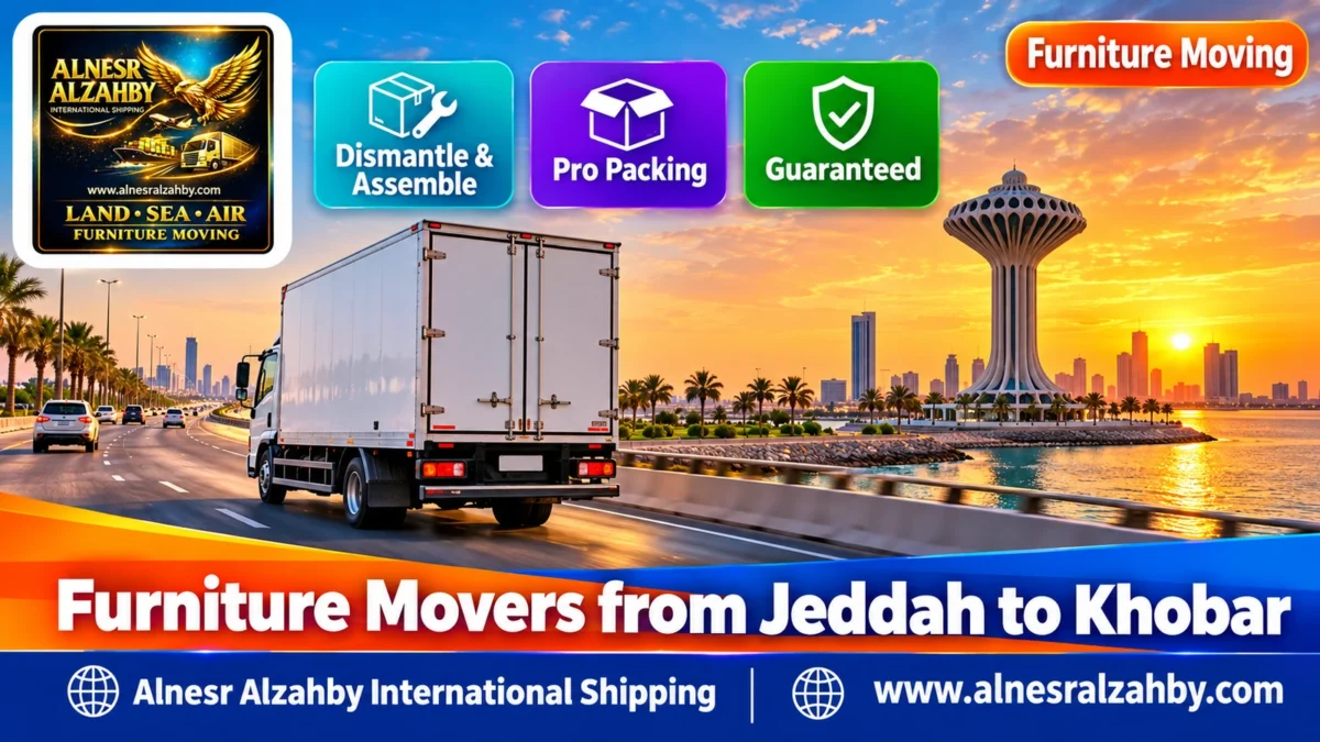 Furniture Movers from Jeddah to Khobar — Alnesr Alzahby