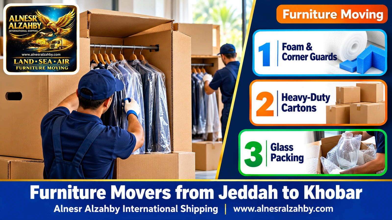 Packing furniture before a long trip
