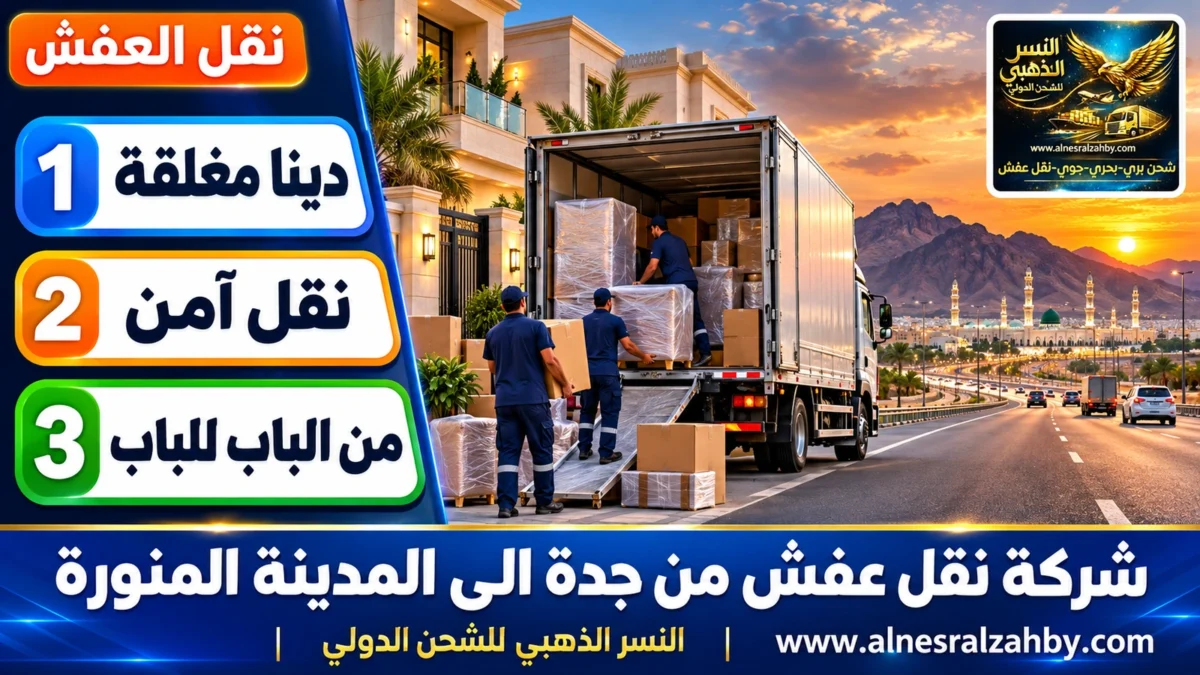 شركة نقل عفش من جدة الى المدينة المنورة — النسر الذهبي