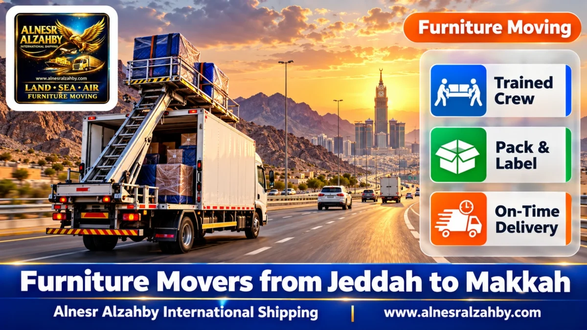 Furniture Movers from Jeddah to Makkah — Alnesr Alzahby