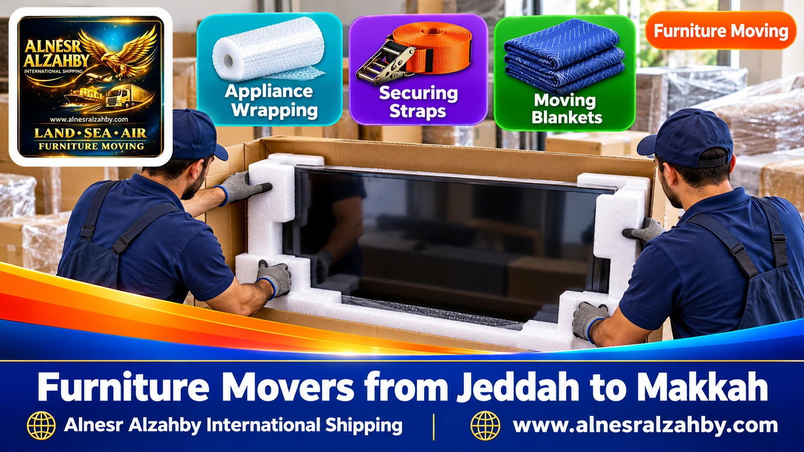 Packing furniture before a long trip
